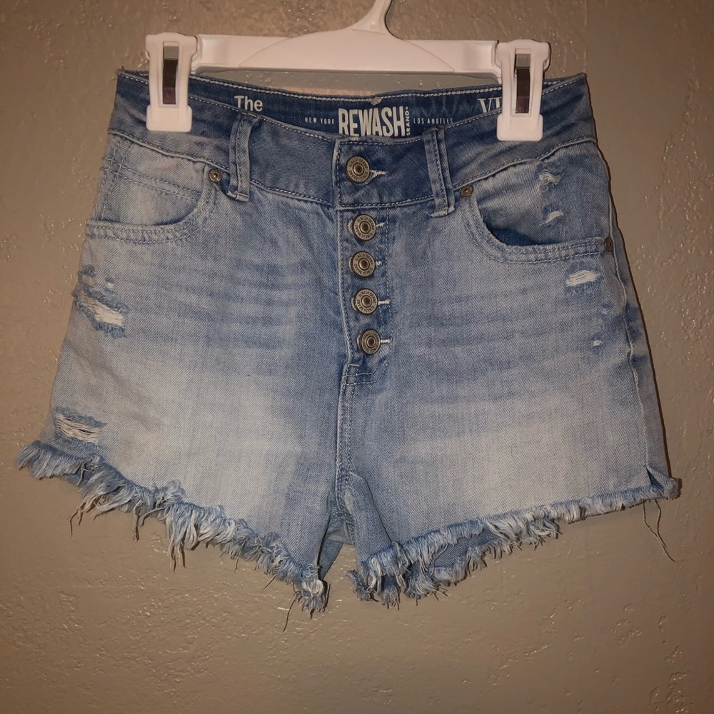 high waisted jean shorts